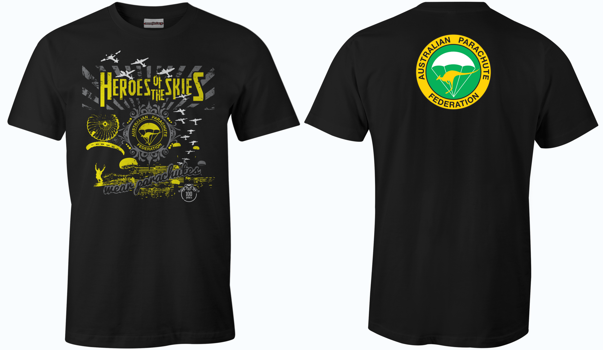 WS | Australia Parachute Federation Tshirt - Manufactory Apparel - Australia Parachute Federation