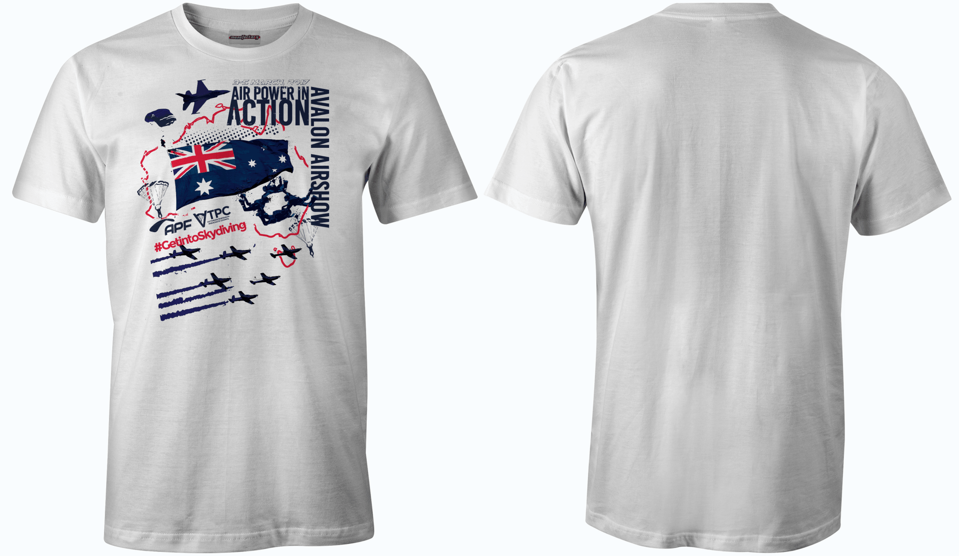 WS | Australia Parachute Federation Tshirt - Manufactory Apparel - Australia Parachute Federation